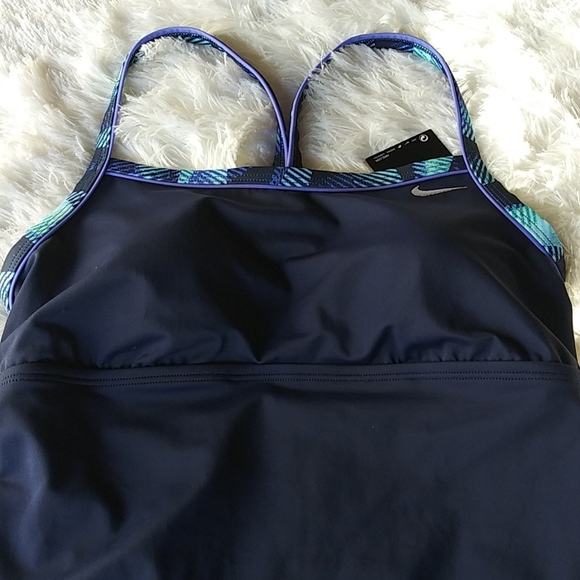 🌞NWT Nike Navy One Piece Swimsuit Sz L - Picture 4 of 5